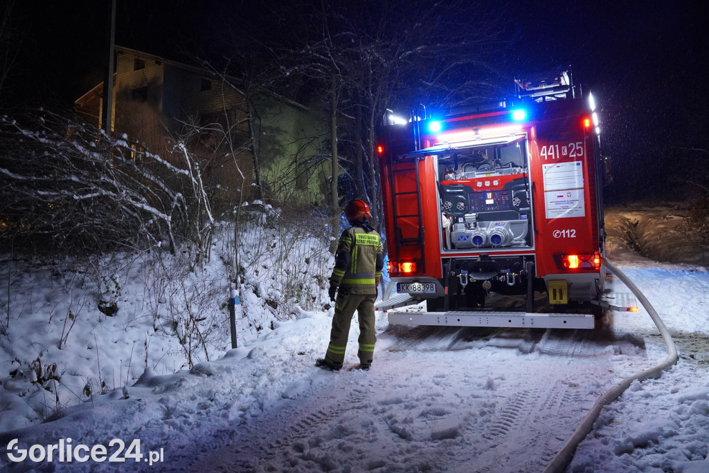 Pożar domu w Bielance (28.11.)