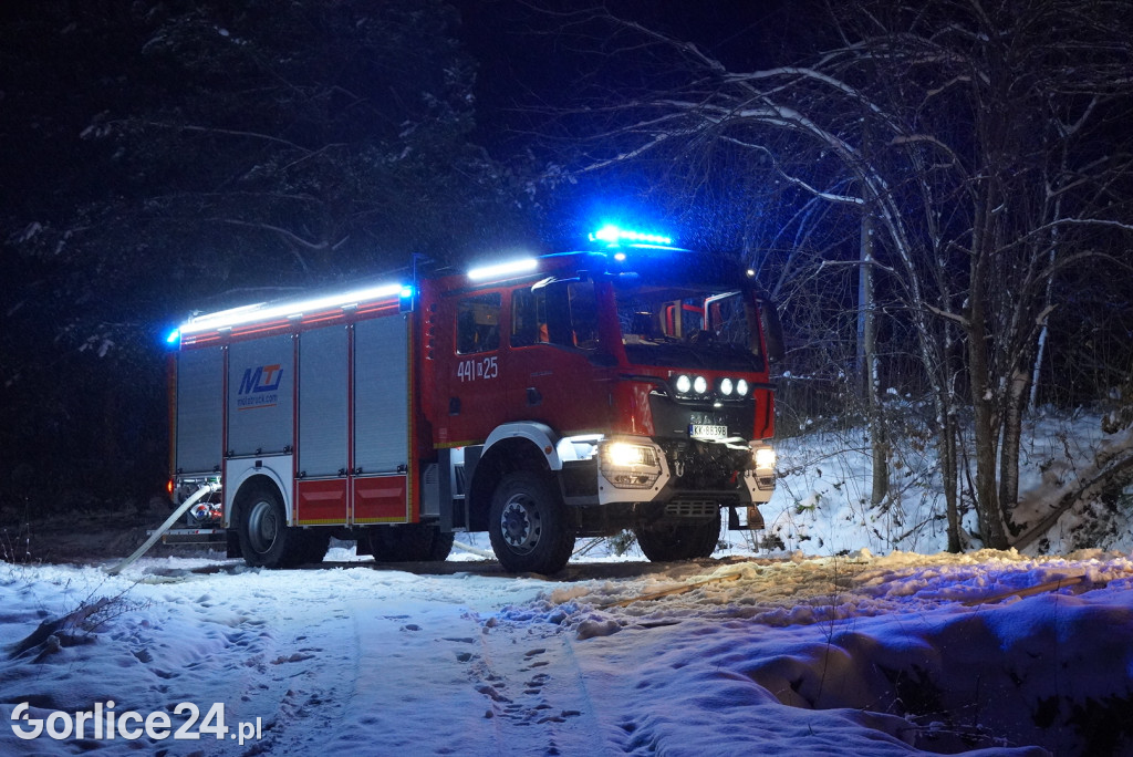 Pożar domu w Bielance (28.11.)