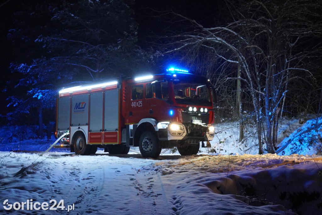 Pożar domu w Bielance (28.11.)