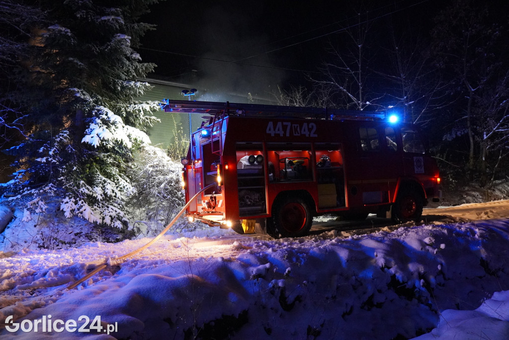 Pożar domu w Bielance (28.11.)