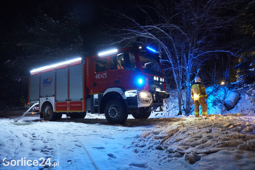 Pożar domu w Bielance (28.11.)
