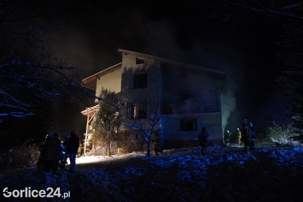 Pożar domu w Bielance (28.11.)