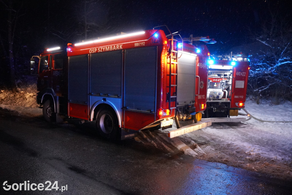 Pożar domu w Bielance (28.11.)