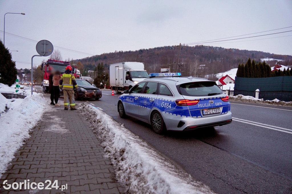 Kolizja w Szymbarku na DK28 (11.12.2023)
