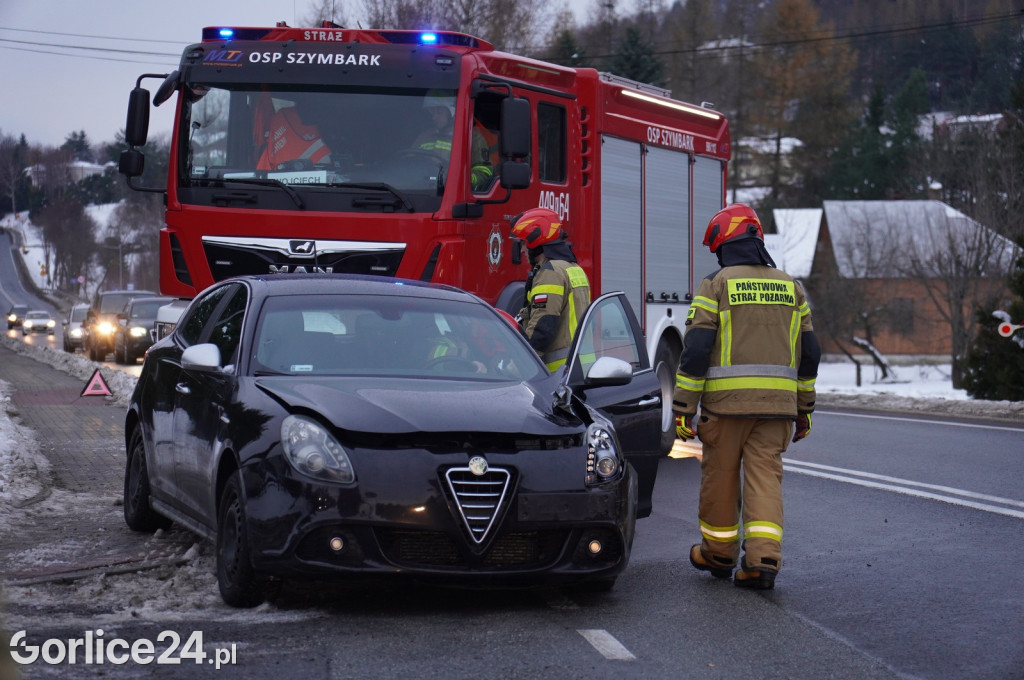 Kolizja w Szymbarku na DK28 (11.12.2023)