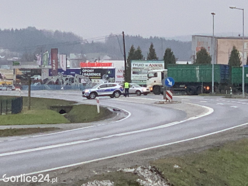 Wypadek na ul. Bieckiej w Gorlicach (15.12.)