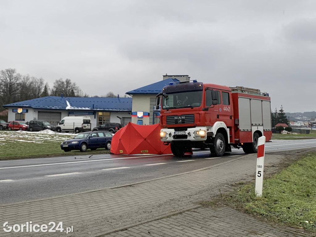 Wypadek na ul. Bieckiej w Gorlicach (15.12.)