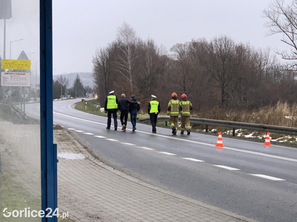 Wypadek na ul. Bieckiej w Gorlicach (15.12.)