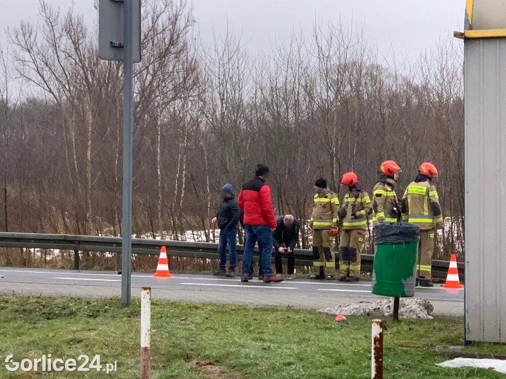 Wypadek na ul. Bieckiej w Gorlicach (15.12.)