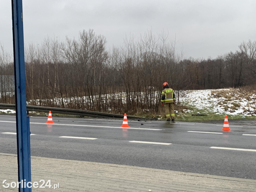 Wypadek na ul. Bieckiej w Gorlicach (15.12.)