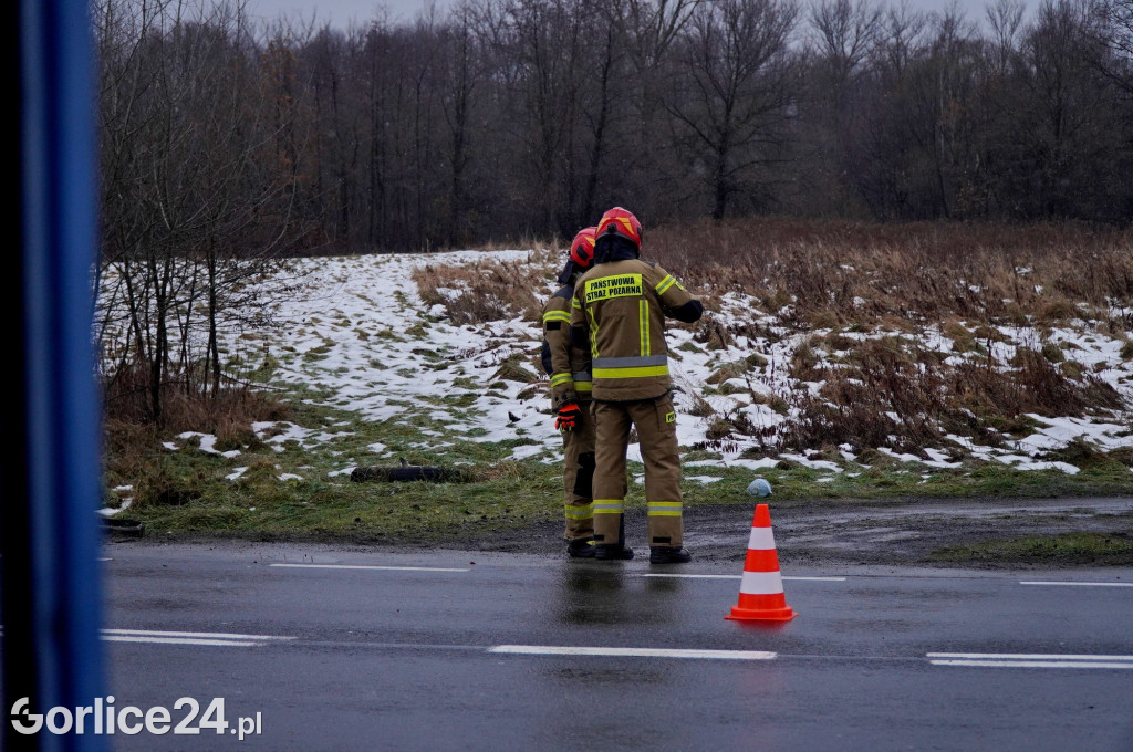 Wypadek na ul. Bieckiej w Gorlicach (15.12.)