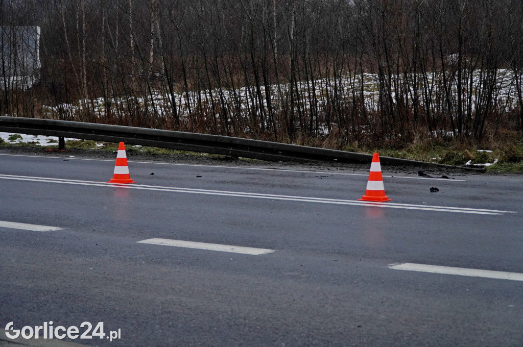 Wypadek na ul. Bieckiej w Gorlicach (15.12.)