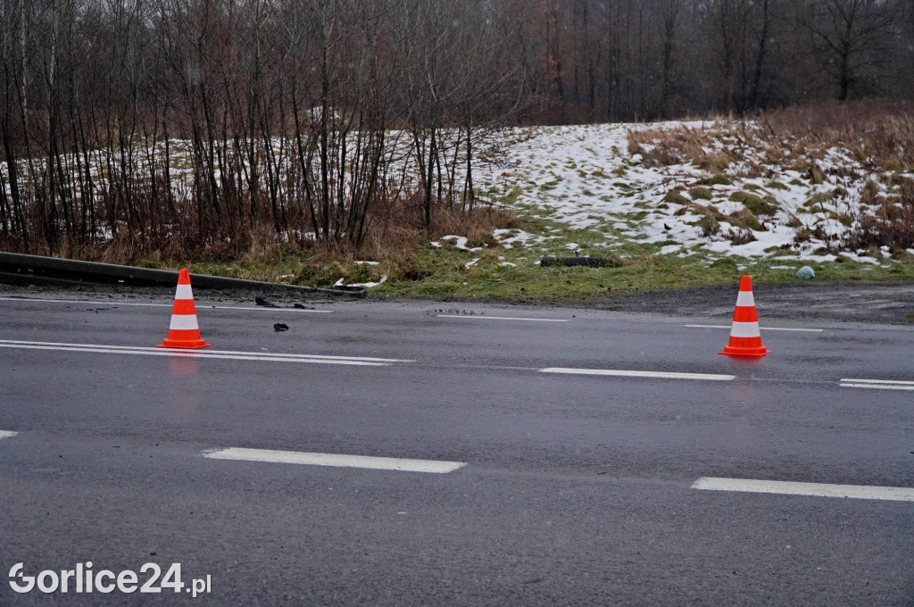 Wypadek na ul. Bieckiej w Gorlicach (15.12.)