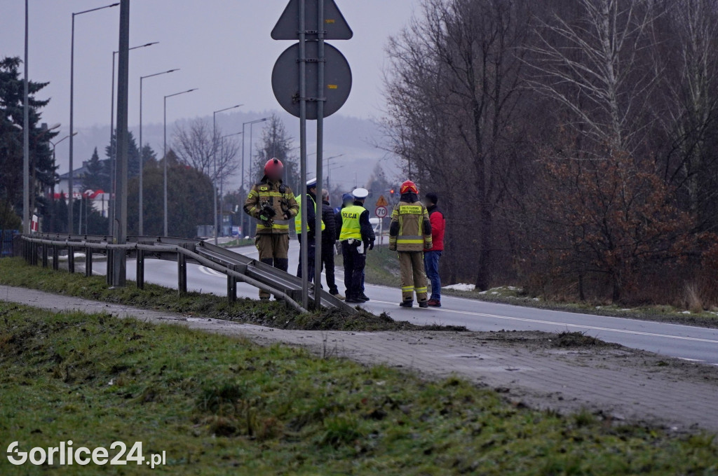 Wypadek na ul. Bieckiej w Gorlicach (15.12.)