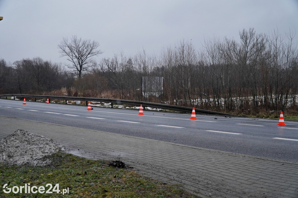Wypadek na ul. Bieckiej w Gorlicach (15.12.)