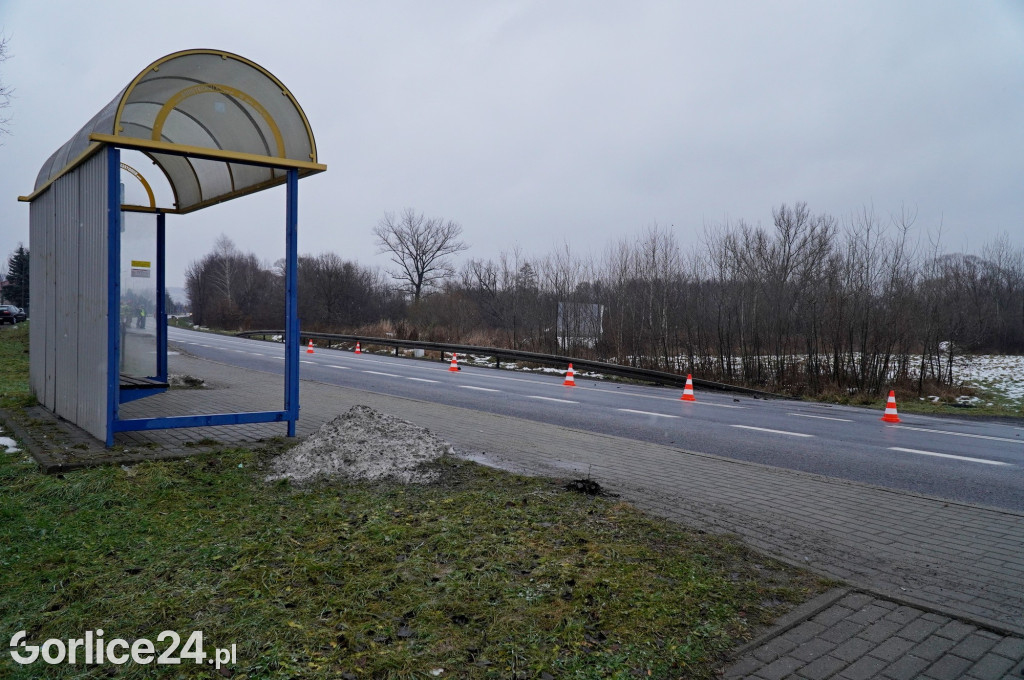 Wypadek na ul. Bieckiej w Gorlicach (15.12.)