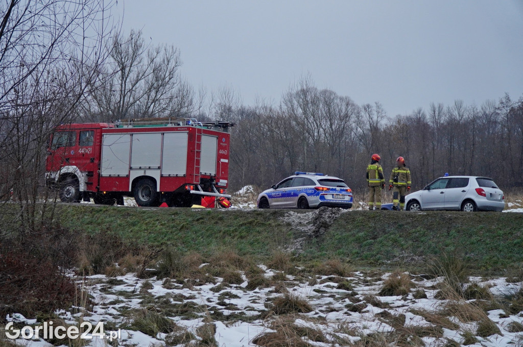 Wypadek na ul. Bieckiej w Gorlicach (15.12.)