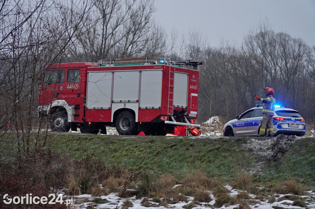 Wypadek na ul. Bieckiej w Gorlicach (15.12.)