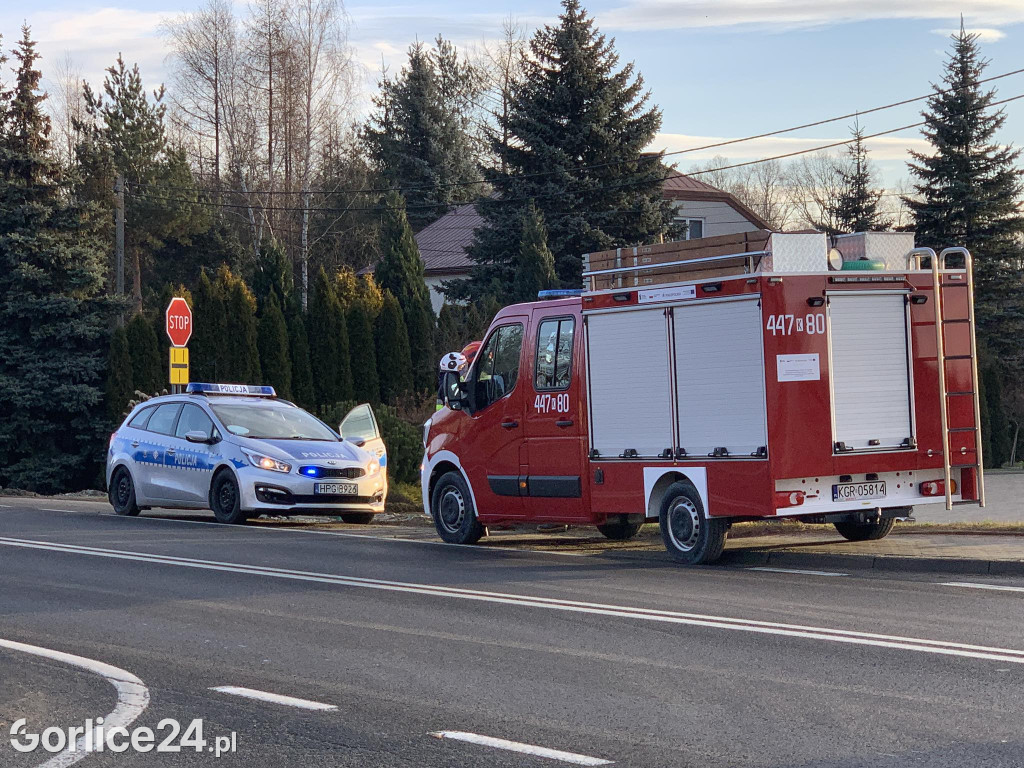 Kolizja w Klęczanach (19.12.)