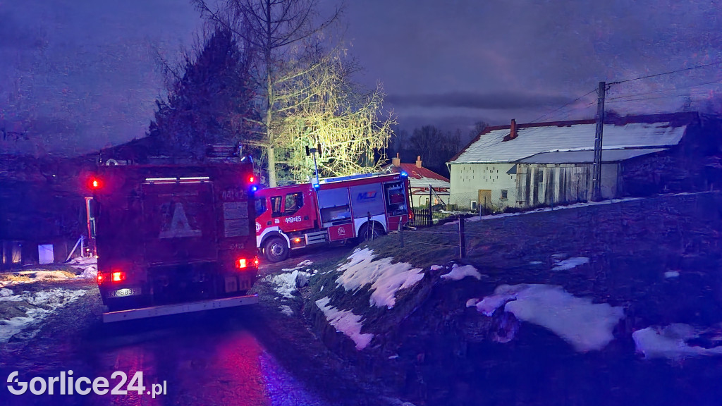 Pożar w Szymbarku (20.12.2023)