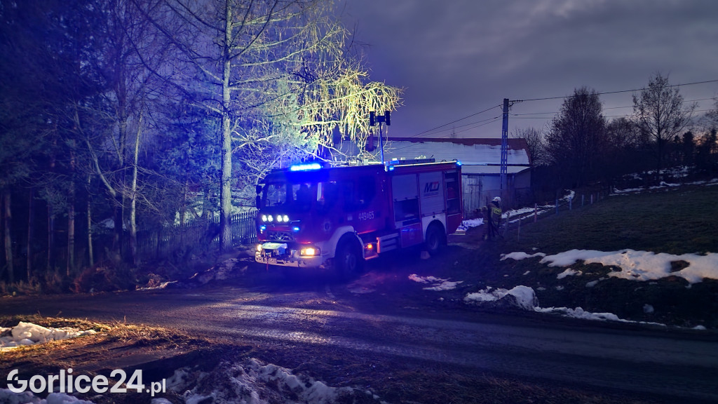 Pożar w Szymbarku (20.12.2023)