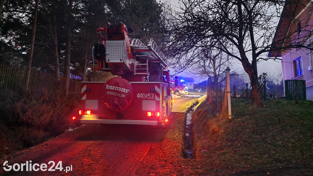 Pożar w Szymbarku (20.12.2023)