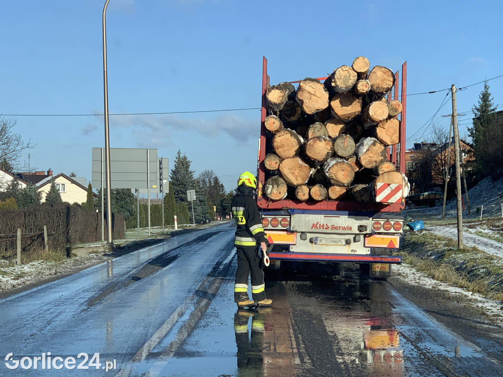 Zderzenie pojazdów w Sękowej (22.12.)