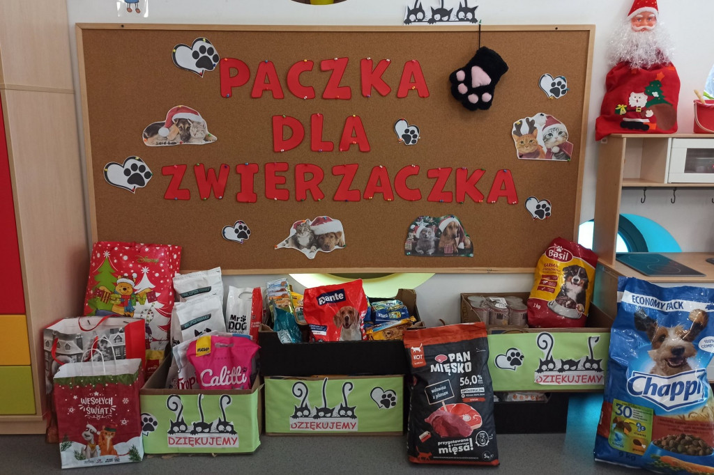 Paczka dla zwierzaka od przedszkolaków z Libuszy