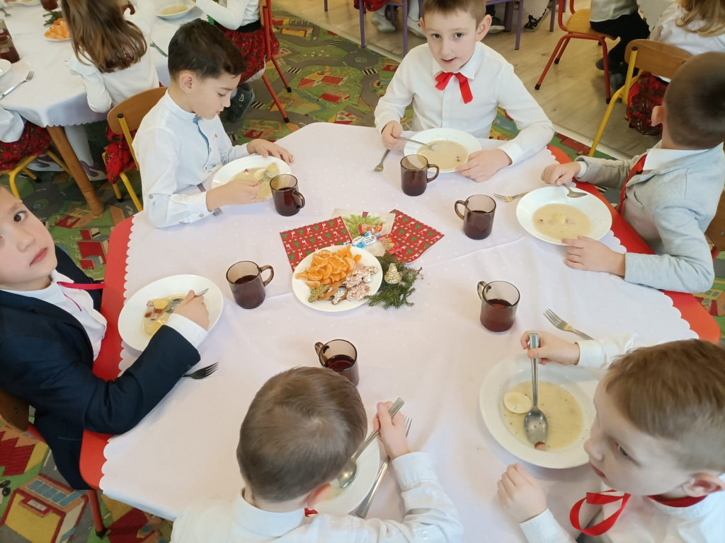 Wigilia przedszkolaków w Wilczyskach (21.12)