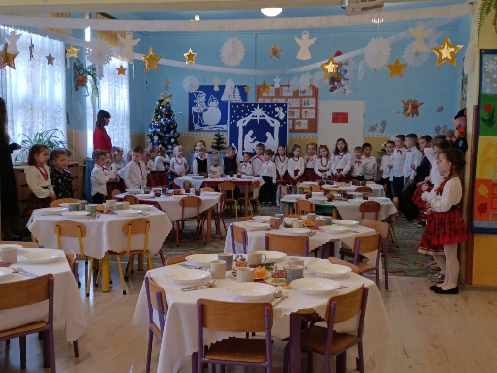 Wigilia przedszkolaków w Wilczyskach (21.12)