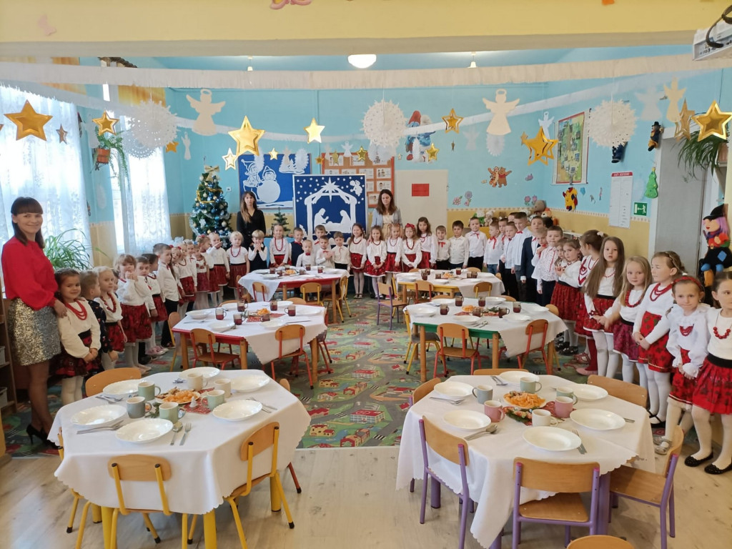 Wigilia przedszkolaków w Wilczyskach (21.12)