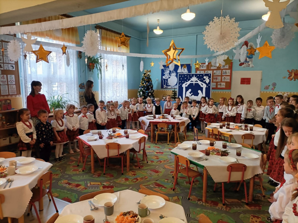 Wigilia przedszkolaków w Wilczyskach (21.12)