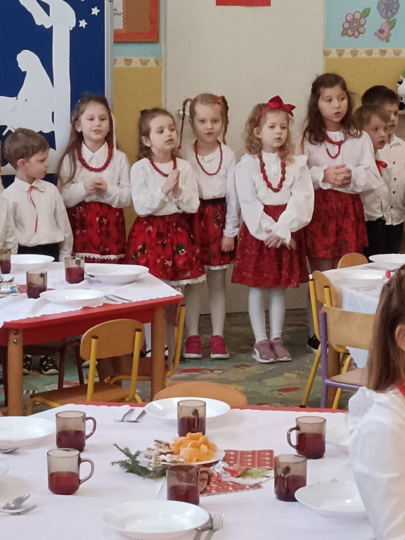 Wigilia przedszkolaków w Wilczyskach (21.12)