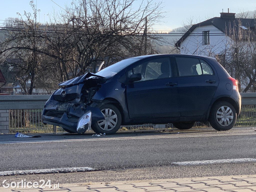Kolizja w Ropicy Polskiej (28.12.)