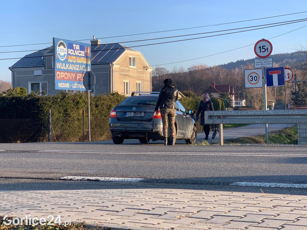 Kolizja w Ropicy Polskiej (28.12.)