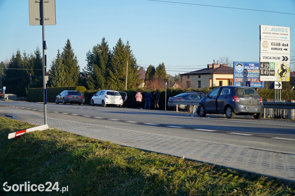 Kolizja w Ropicy Polskiej (28.12.)