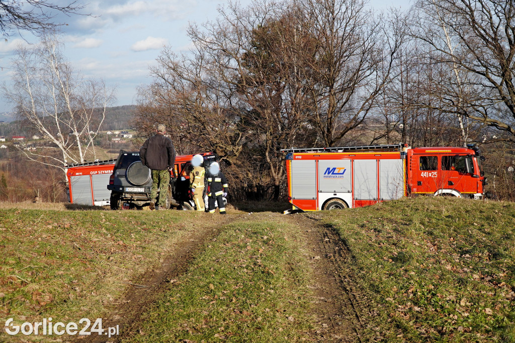 Bystra. Mężczyzna przygnieciony przez samochód (29.12.)