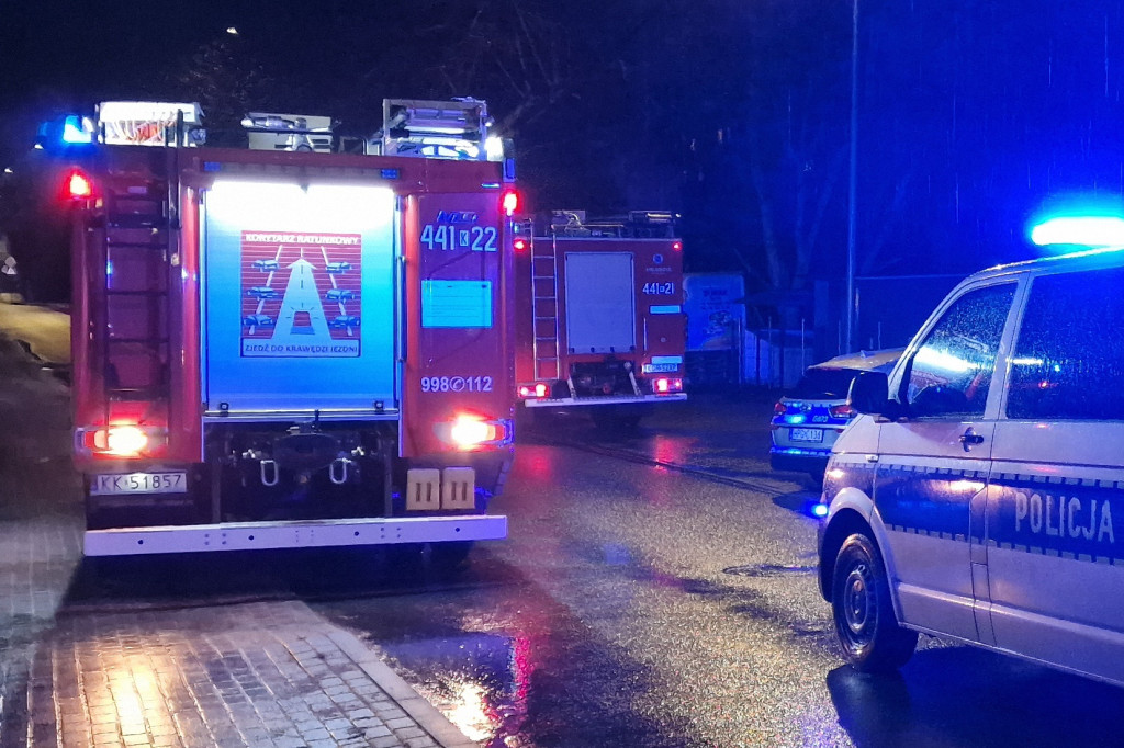 Kolizja na ulicy Kościuszki w Gorlicach (06.01.)