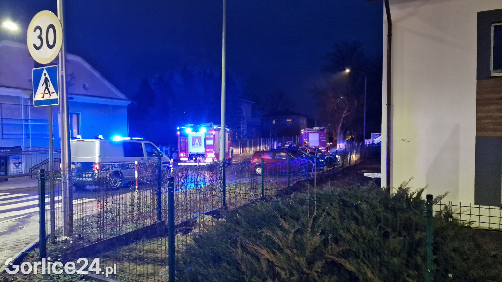 Kolizja na ulicy Kościuszki w Gorlicach (06.01.)