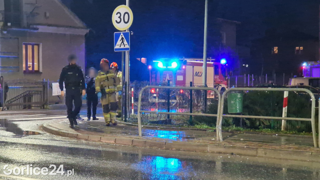 Kolizja na ulicy Kościuszki w Gorlicach (06.01.)