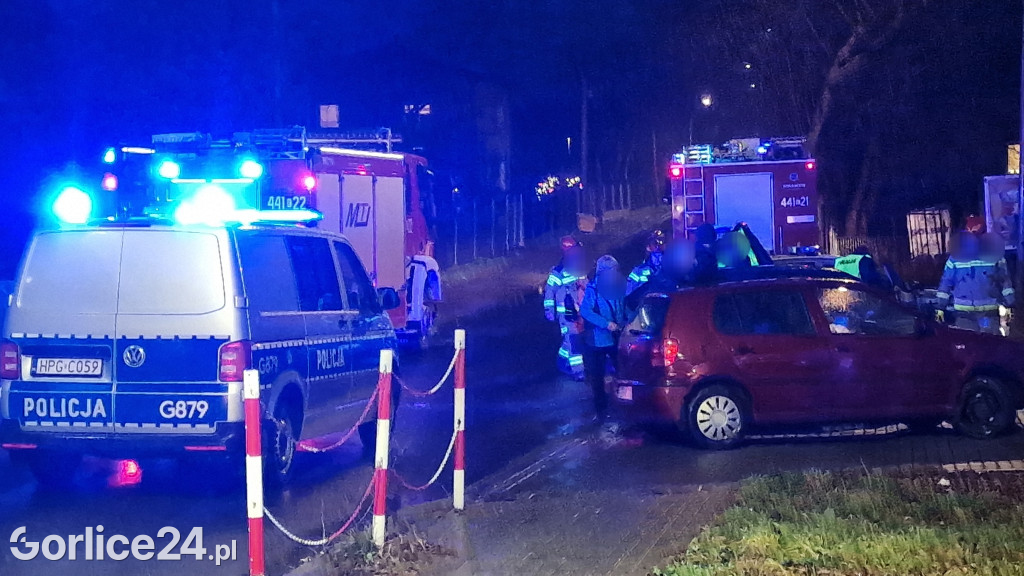 Kolizja na ulicy Kościuszki w Gorlicach (06.01.)