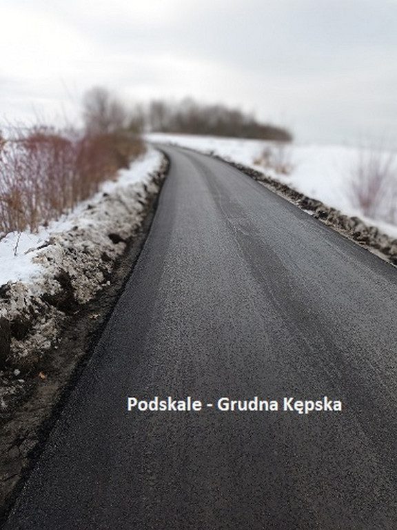 Odcinki bieckich dróg po remontach (12.01)