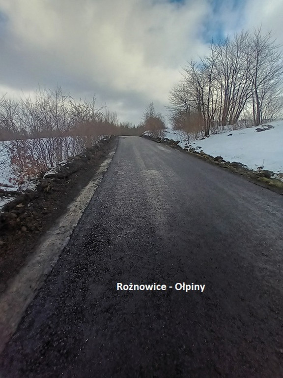 Odcinki bieckich dróg po remontach (12.01)