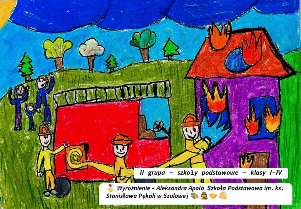 Konkurs plastyczny z Serc Najmłodszych dla Strażaków (16.01)