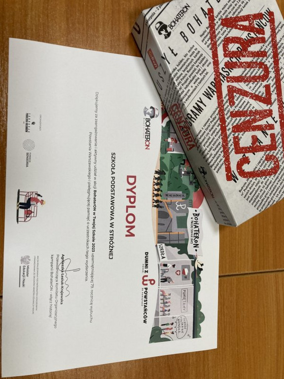 Kampanii BohaterON w Szkole Podstawowej w Stróżnej (19.01)