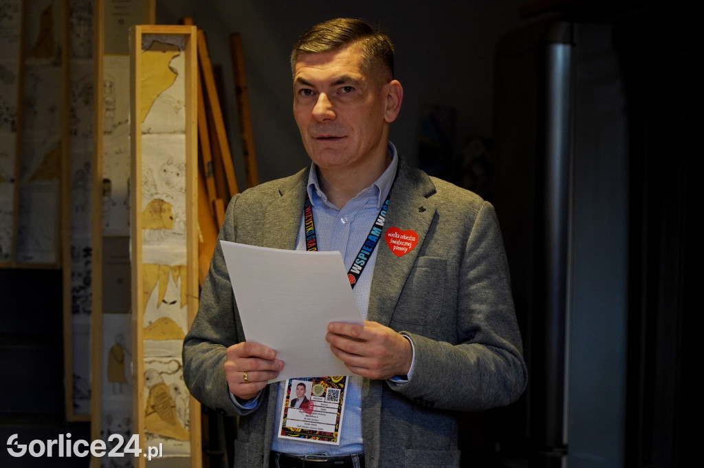 Rozdanie puszek wolontariuszom WOŚP w Gorlicach (23.01)