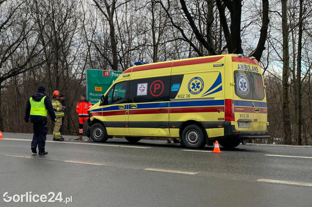 Kolizja z udziałem karetki pogotowia (24.01.)
