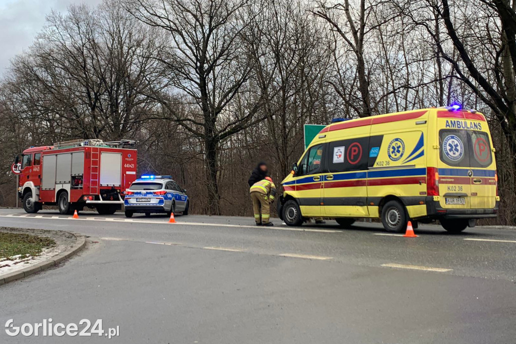 Kolizja z udziałem karetki pogotowia (24.01.)