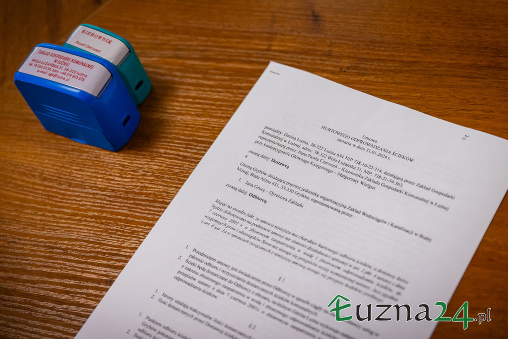 Gospodarka wodno-kanalizacyjna. Współpraca gminy Łużna z gminą Grybów (31.01)
