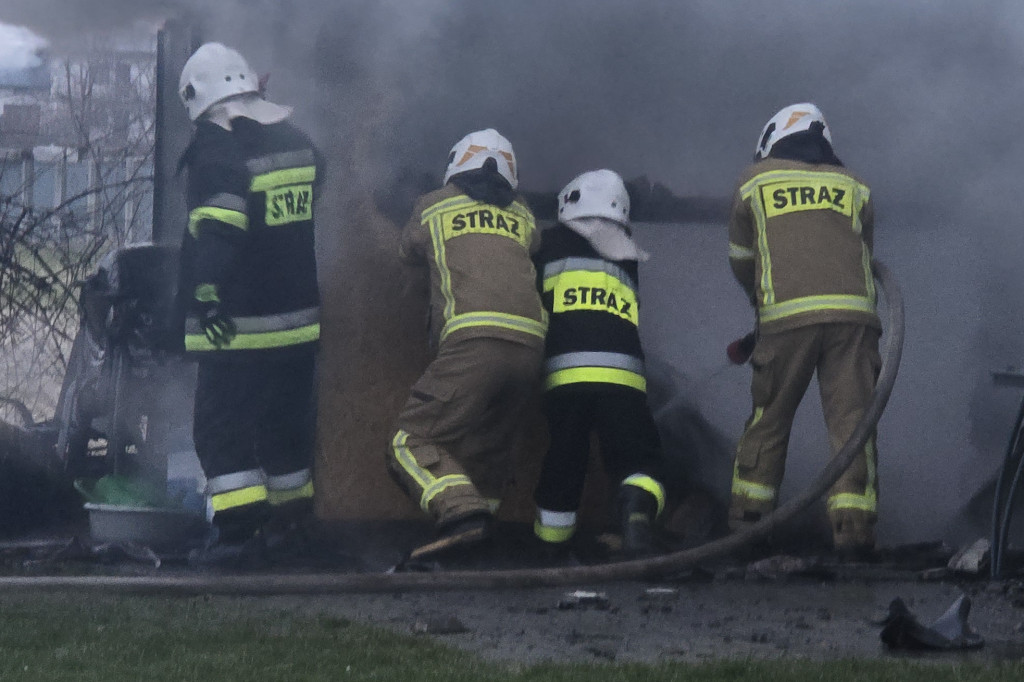 Pożar w Ropicy Polskiej (02.02.)